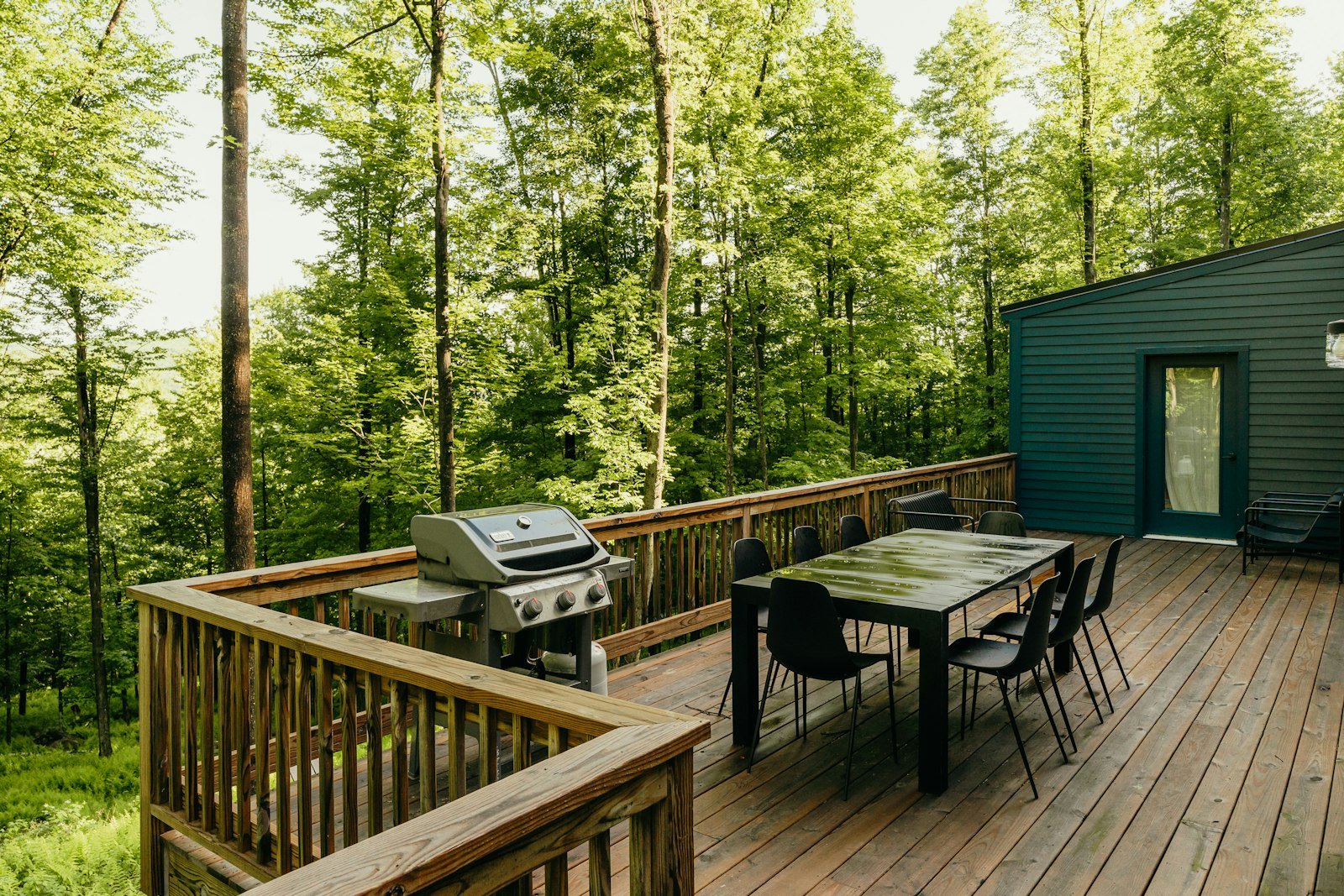 Custom wood deck