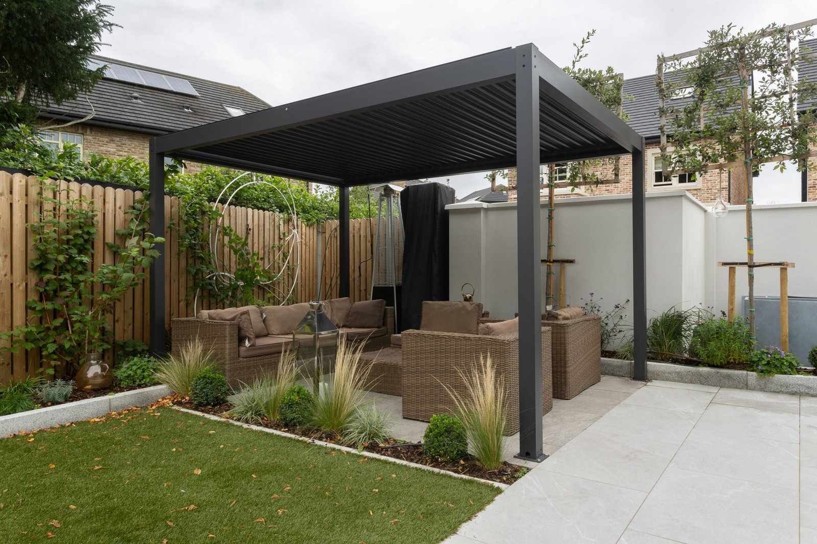 Louvered patio cover